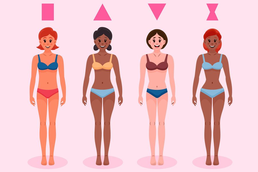 cuáles son los tipos de cuerpo de mujer según sus medidas