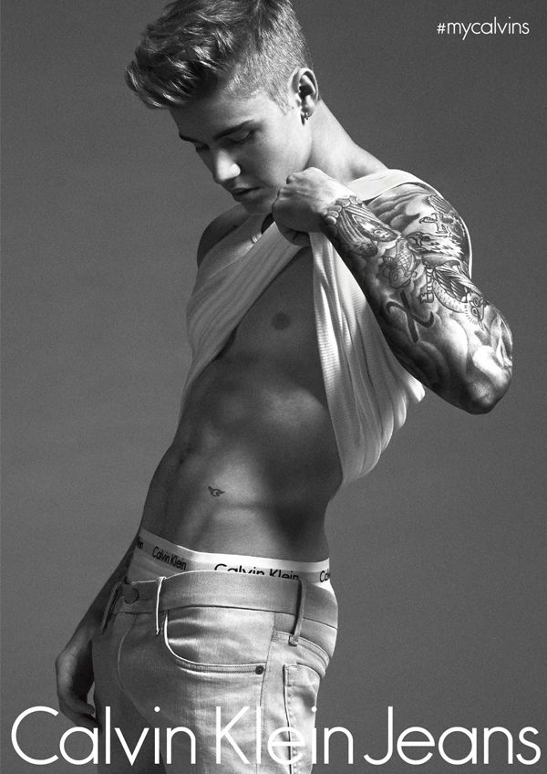 Justin Bieber en calzoncillos